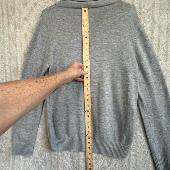 Talbots Holiday Bird Lambswool Sweater Sz L "Seasons Tweetings Novelty Christmas - Picture 12 of 16